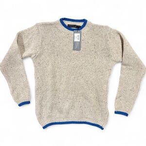 NWT Irish Wool Cashmere Knit Sweater